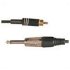 5m Music Lead 6.3mm Mono Jack Plug To RCA Phono Plug