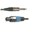 Speaker Lead Neutrik� NL2FC To 6.3mm Mono Jack Plug - 5m -