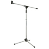 1.6m Microphone Floor Stand with Boom Arm - Chrome - 180.023 -
