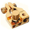 Negative (-) Gold Plated Battery Clamp 1 Output Wingnut Connection