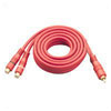 High Quality 2 x RCA Plugs - 1 x RCA Socket 0.25m