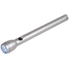 A Slimline, Plain Satin Finish Aluminium Torch