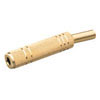 Gold Plated 6.3mm Mono In-line Socket