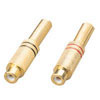 RCA Phono In Line Sockets Gold 4-6mm Various Colours