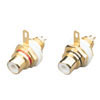 Gold Plated RCA Chassis Socket Plate Various Colours