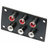 6 x Chrome Plated RCA Phono Chassis Socket