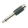 6.3mm Mono Plug To RCA Phono Socket