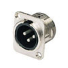 3 Pin XLR Plug Chassis