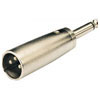 3 Pin XLR Male Plug to 6.3mm Mono Jack Plug