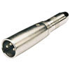 3 Pin XLR Plug To 6.3mm Mono Jack Socket