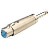 3 Pin XLR Socket To 6.3mm Mono Jack Plug