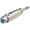 3 Pin XLR Socket To 6.3mm Stereo Jack Plug