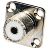 Square Pattern Mini UHF Socket Chassis Connector Pl259