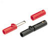 Banana Plug Connector Set 1 Plug 1 Socket - Red - 780.027 -