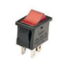 2 x On/Off Rocker Switch With Neon 250Vac 6.5A