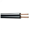 Standard Figure 8 speaker cable, 2 x 7/0.2mm, 1.0A, Grey/Black, 100m