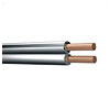 Heavy Duty Speaker Cable 100m Reel 3.0 x 6.0mm White/Black