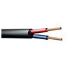 Double Insulated 100V Line Speaker Cable 7.8mm Black 100m