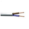 2 Core Round Mains PVC Cable 6A White 100m