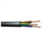 3 Core Round Mains PVC Cable 3A White 100m