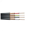 4 Core Flat Lap Screened Audio Cable Black 100m