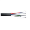 Flat 4 Core Telephone Cable 100m White