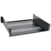 19' Support Shelf 2U Black Finish 