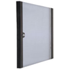 Lockable Toughened Glass Door - 6U Black - 952.584