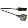 Hot IEC Mains Lead 10a - Black - A144EA -