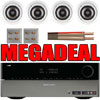 Dual Zone 4 x JBL Ceiling Speaker & HK3390 Amplifier Kit MEGADEAL