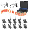 TXA-800 Tour Guide System Megadeal - 2 x Transmitters 10 Receivers and 1 x Charging Case