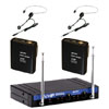 Gemini VHF-2001HL Dual Channel Wireless System with 2 x Headset/Lavalier Microphones