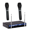 Gemini VHF-2001M Dual Channel Wireless System with 2 x Handheld Microphones