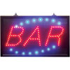 Large Red/blue landscape format Static Bar Sign