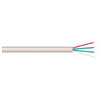 D Shape 4 Core Telephone Cable 100m White