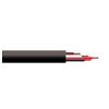 4 Core Hi-Flex Professional Quality PA Speaker Cable 20A Black 100m