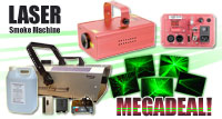 Cybermarket Mega Deal - Galaxy Laser, 1000W Smoke Machine, & 5L Of High Quality Smoke Fluid RRP �499.95 Our Price