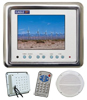 Waterproof Flush-Mounting TV Kit - 5'' LCD TV, Remote & Ceiling Speaker