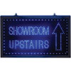 Large Blue Static Showroom Upstairs LED Sign