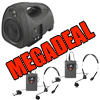 2 Channel 35W Wireless System With 2 x Headset & Tie Clip Sets