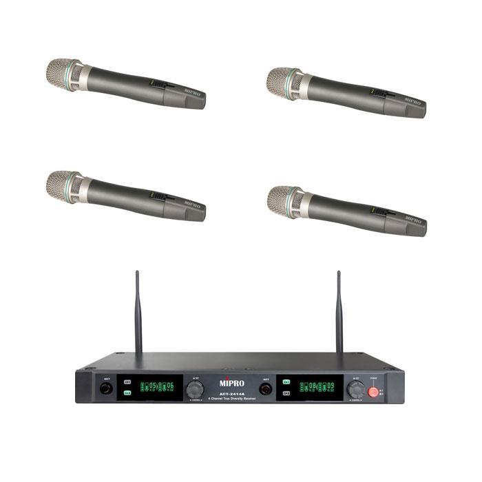 MIPRO Quad Handheld Wireless Mic System