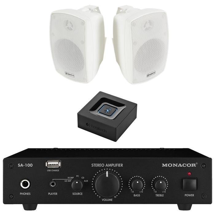 outdoor speaker amplifier bluetooth