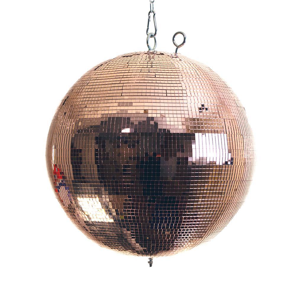 30cm Professional Rose Gold Mirror Ball With 5mm Facets