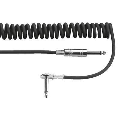 Helix Cable for Guitars, Black 1 x 6.3mm right-angle plug.