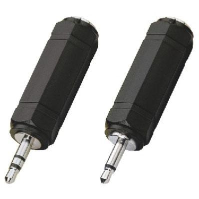 Adapter, 3.5mm Plug to 6.3mm Stereo Female Stereo/Mono