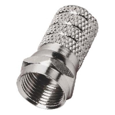 F-Screw Plug, Inside 3.7mm for a Cable 4mm