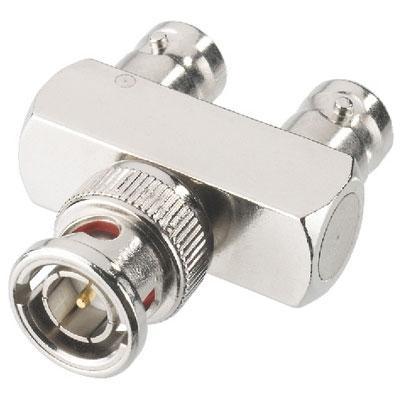 BNC Y Splitter 75 ohm 1 x BNC Plug, 2 x BNC Female - main image