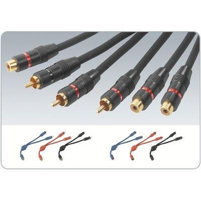 Pair of Audio Y Cable Adapters RCA 25cm