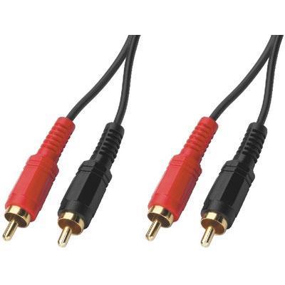 Stereo Audio Connection Cable 2 x RCA plug on both ends Length: 0.5m - main image