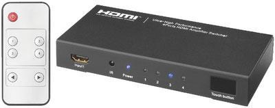 HDMI-4012 4-way HDMI Switcher 4 Inputs 1 Output with Remote